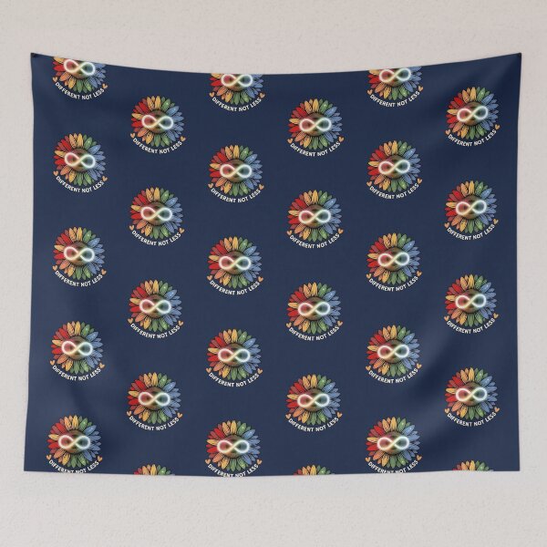 Item preview, Autism Awareness & Support Different Not Less Neurodiversity designed and sold by tamdevo1.