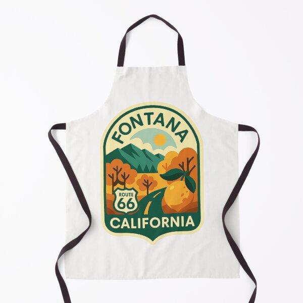 Item preview, Fontana California Route 66 with Citrus and Mountains designed and sold by Places On Earth.