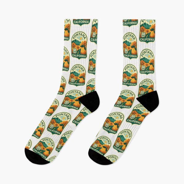 Item preview, Fontana California Route 66 with Citrus and Mountains designed and sold by Places On Earth.
