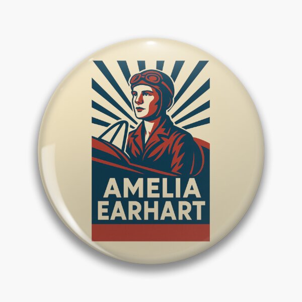 Item preview, Amelia Earhart Inspirational Female Pilot designed and sold by Anniko Art Studio.