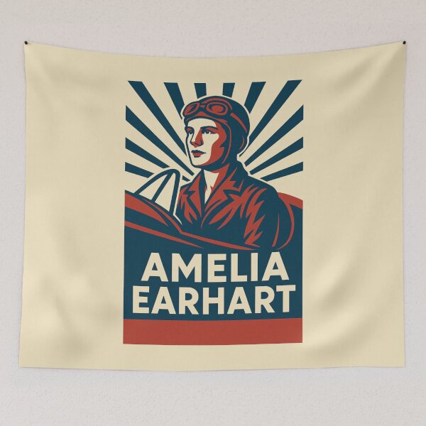 Item preview, Amelia Earhart Inspirational Female Pilot designed and sold by Anniko Art Studio.