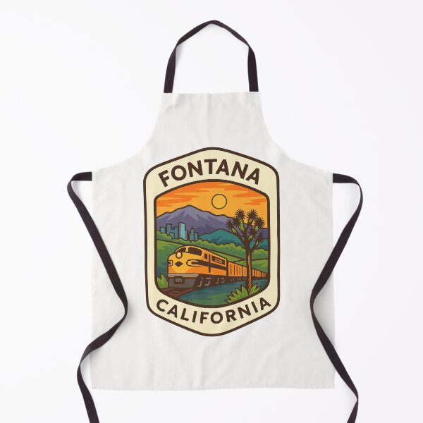 Item preview, Fontana California Sunset with Train and Mountains designed and sold by Places On Earth.