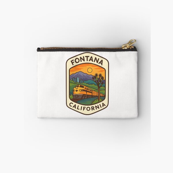 Item preview, Fontana California Sunset with Train and Mountains designed and sold by Places On Earth.