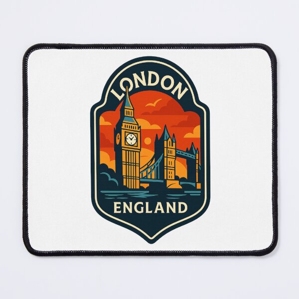 Item preview, London England Big Ben and Tower Bridge Sunset designed and sold by Places On Earth.