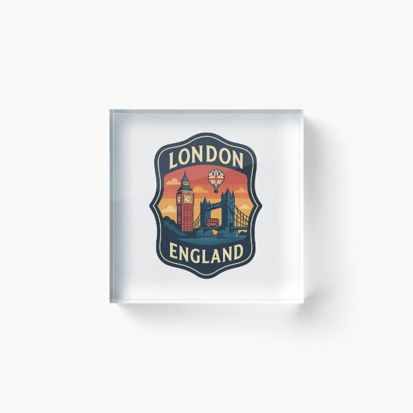 Item preview, London England with Big Ben and Union Jack Balloon designed and sold by Places On Earth.