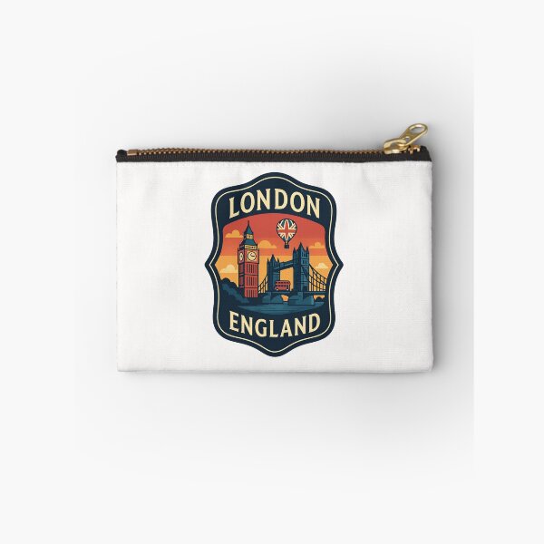 Item preview, London England with Big Ben and Union Jack Balloon designed and sold by Places On Earth.