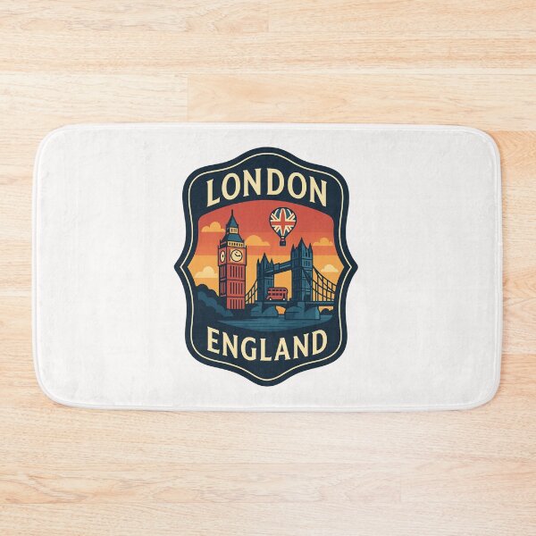 Item preview, London England with Big Ben and Union Jack Balloon designed and sold by Places On Earth.