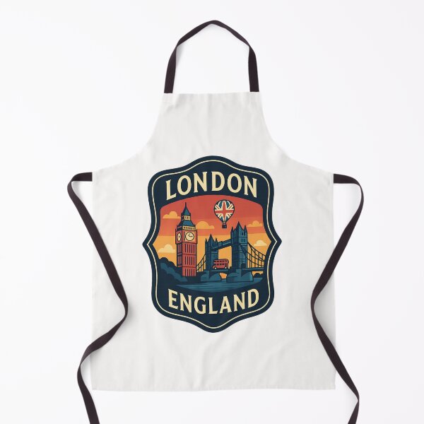 Item preview, London England with Big Ben and Union Jack Balloon designed and sold by Places On Earth.