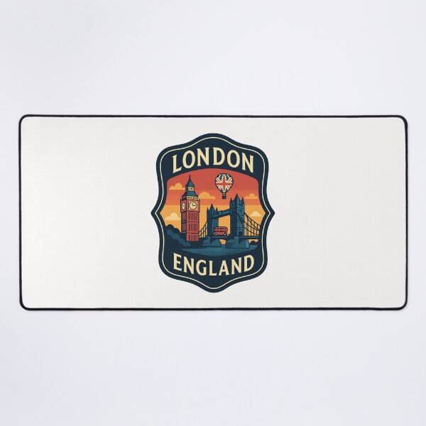 Item preview, London England with Big Ben and Union Jack Balloon designed and sold by Places On Earth.