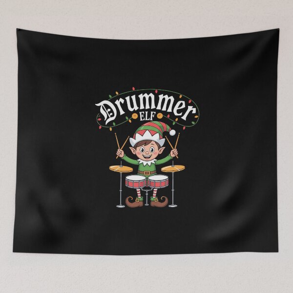 Item preview, Christmas Drums Music Elf Family Drummer designed and sold by DeadlockCrew.