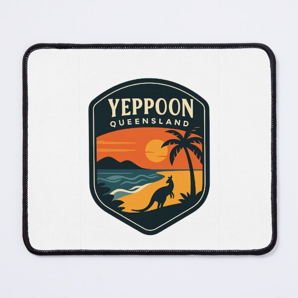 Item preview, Yeppoon Queensland Sunset with Kangaroo and Beach designed and sold by Places On Earth.