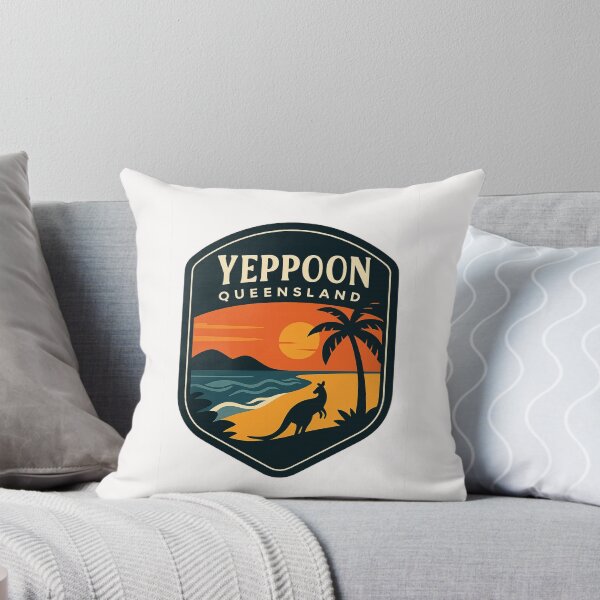 Item preview, Yeppoon Queensland Sunset with Kangaroo and Beach designed and sold by Places On Earth.