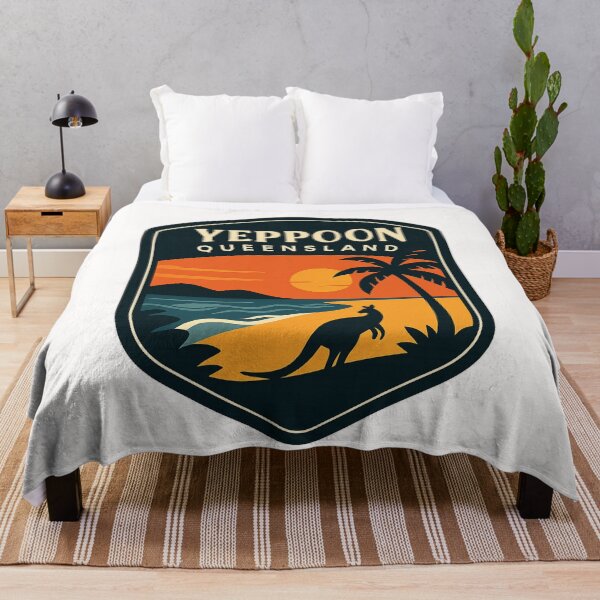 Item preview, Yeppoon Queensland Sunset with Kangaroo and Beach designed and sold by Places On Earth.