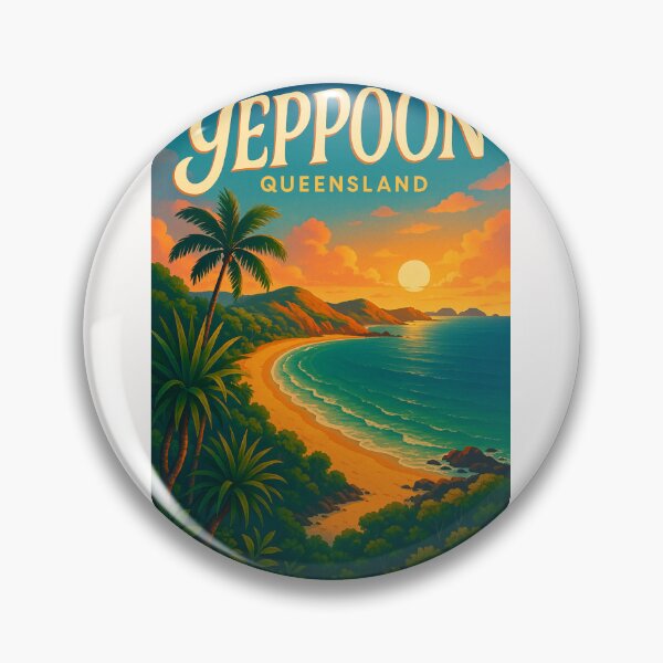 Item preview, Tropical Sunset Over Yeppoon Queensland Beach designed and sold by Places On Earth.