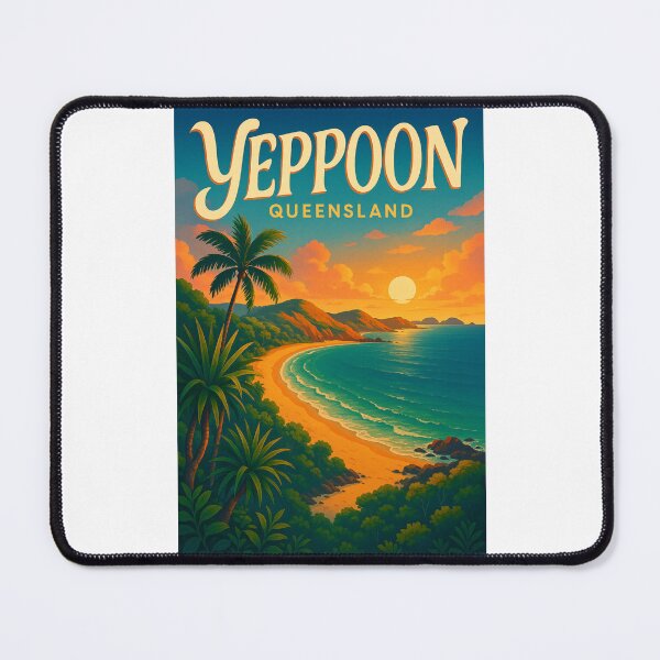 Item preview, Tropical Sunset Over Yeppoon Queensland Beach designed and sold by Places On Earth.
