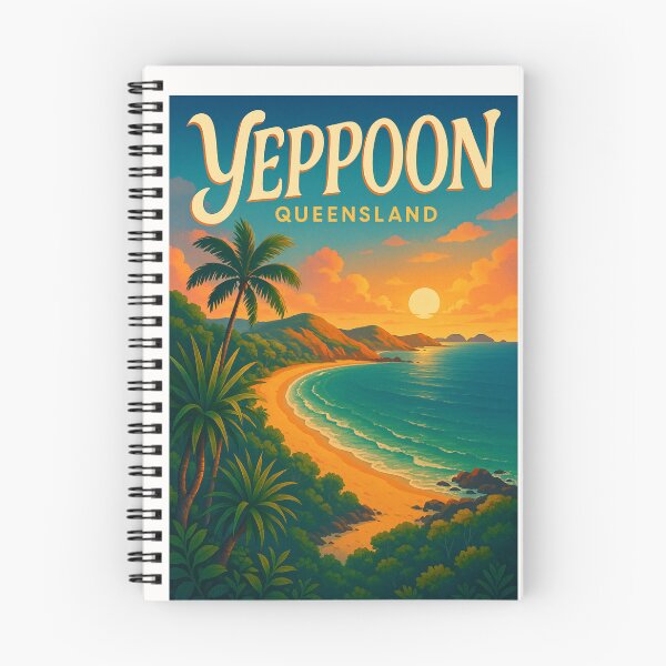 Item preview, Tropical Sunset Over Yeppoon Queensland Beach designed and sold by Places On Earth.