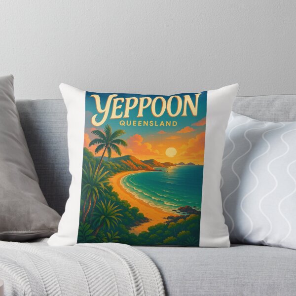 Item preview, Tropical Sunset Over Yeppoon Queensland Beach designed and sold by Places On Earth.