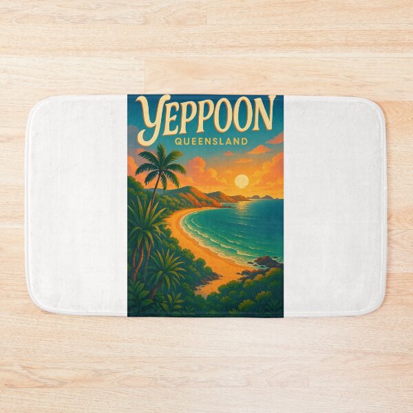 Item preview, Tropical Sunset Over Yeppoon Queensland Beach designed and sold by Places On Earth.