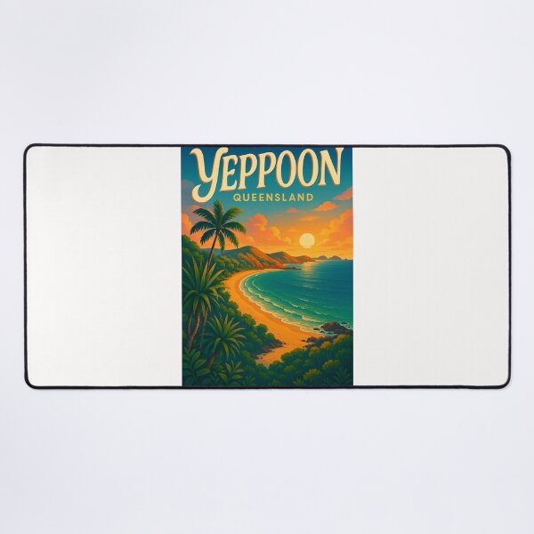 Item preview, Tropical Sunset Over Yeppoon Queensland Beach designed and sold by Places On Earth.