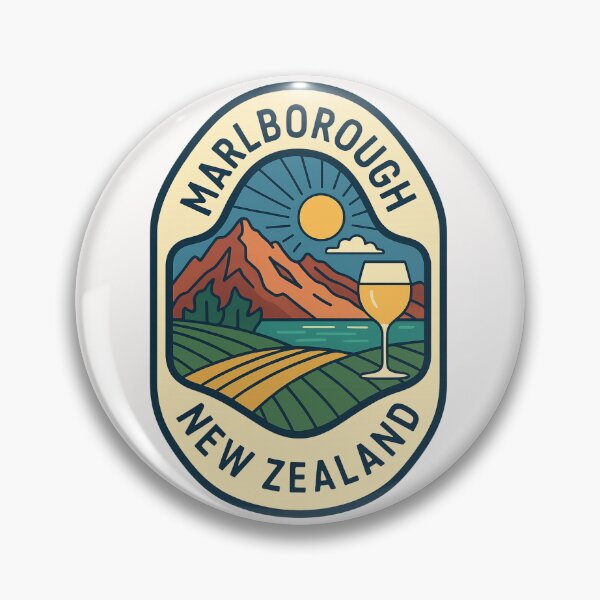 Item preview, Marlborough New Zealand with Vineyards and Mountains designed and sold by Places On Earth.
