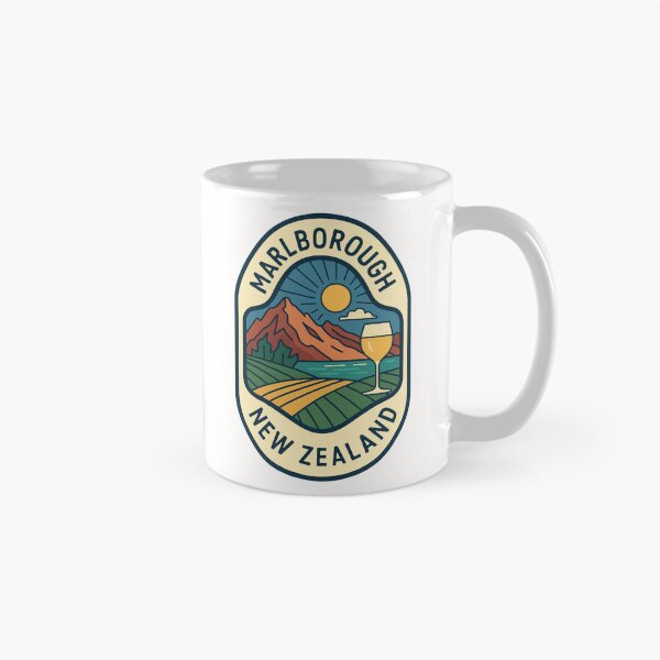 Item preview, Marlborough New Zealand with Vineyards and Mountains designed and sold by Places On Earth.