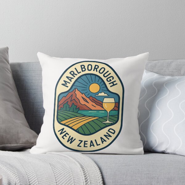 Item preview, Marlborough New Zealand with Vineyards and Mountains designed and sold by Places On Earth.