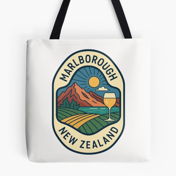 Item preview, Marlborough New Zealand with Vineyards and Mountains designed and sold by Places On Earth.
