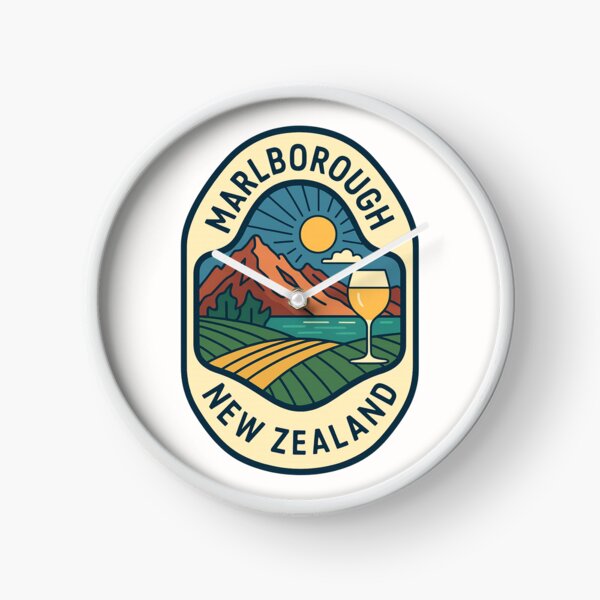 Item preview, Marlborough New Zealand with Vineyards and Mountains designed and sold by Places On Earth.