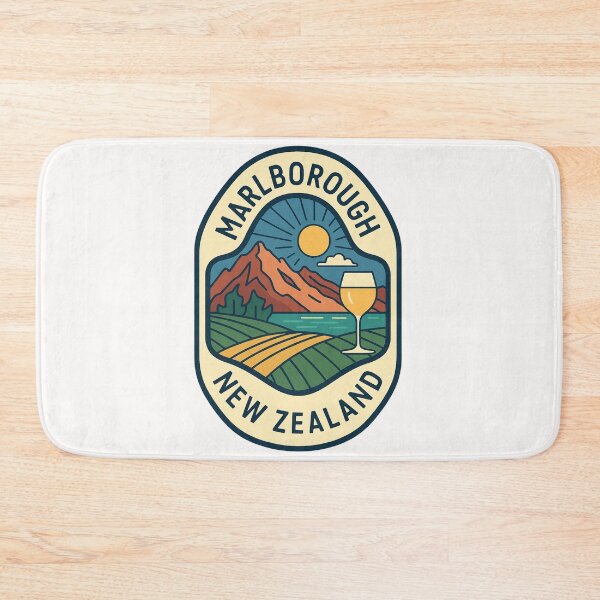 Item preview, Marlborough New Zealand with Vineyards and Mountains designed and sold by Places On Earth.