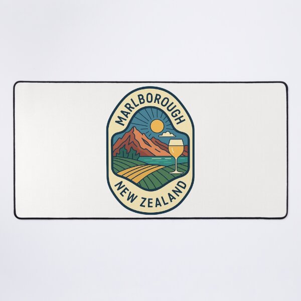 Item preview, Marlborough New Zealand with Vineyards and Mountains designed and sold by Places On Earth.