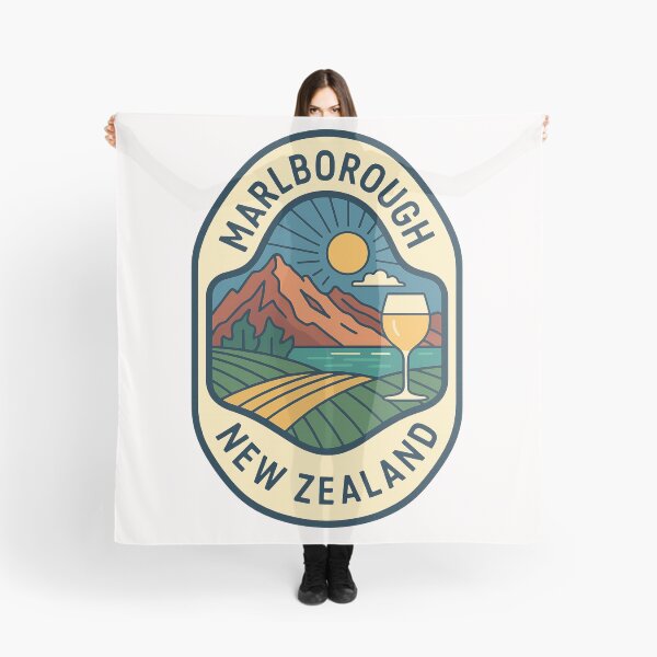 Item preview, Marlborough New Zealand with Vineyards and Mountains designed and sold by Places On Earth.