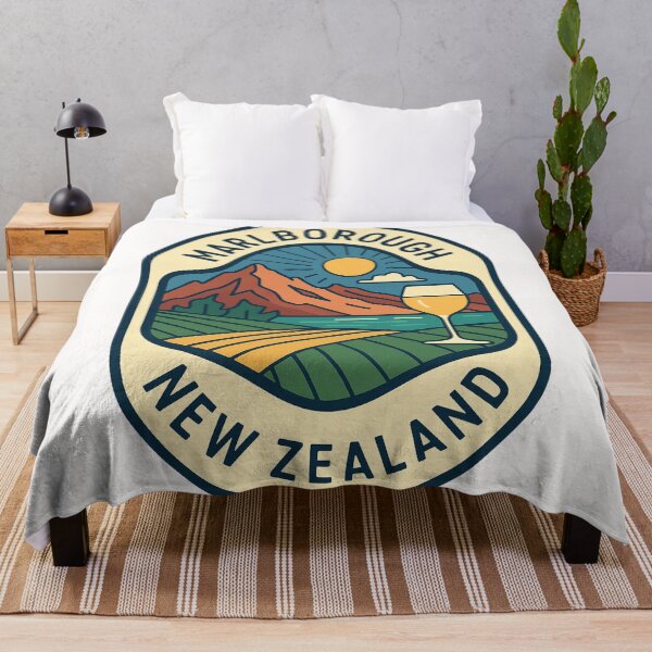 Item preview, Marlborough New Zealand with Vineyards and Mountains designed and sold by Places On Earth.