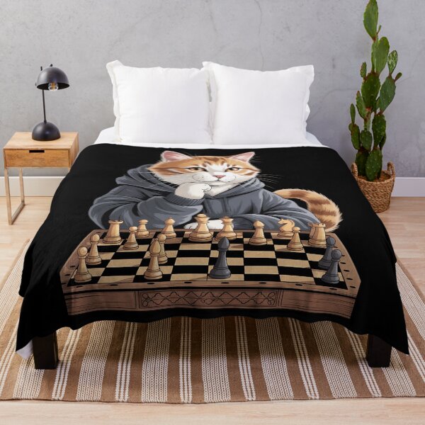 Item preview, Chess Mens, Womens & Kids Cat Chess player designed and sold by Sunset4Bones.