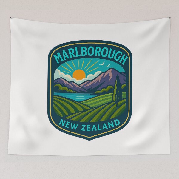 Item preview, Marlborough New Zealand Vineyard Sunrise designed and sold by Places On Earth.