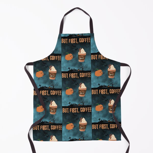 Item preview, 'But First Coffee' Pumpkin- Casual Vintage Dsign for Pumpkin Spice Lovers designed and sold by AtushaSpark.