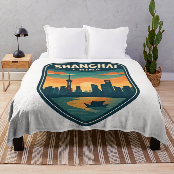 Item preview, Shanghai China Skyline with Huangpu River designed and sold by Places On Earth.