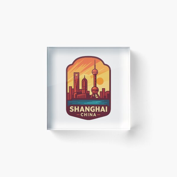 Item preview, Shanghai China Sunset with Skyscrapers designed and sold by Places On Earth.