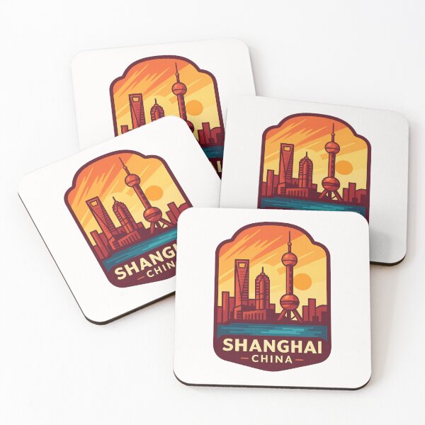 Item preview, Shanghai China Sunset with Skyscrapers designed and sold by Places On Earth.