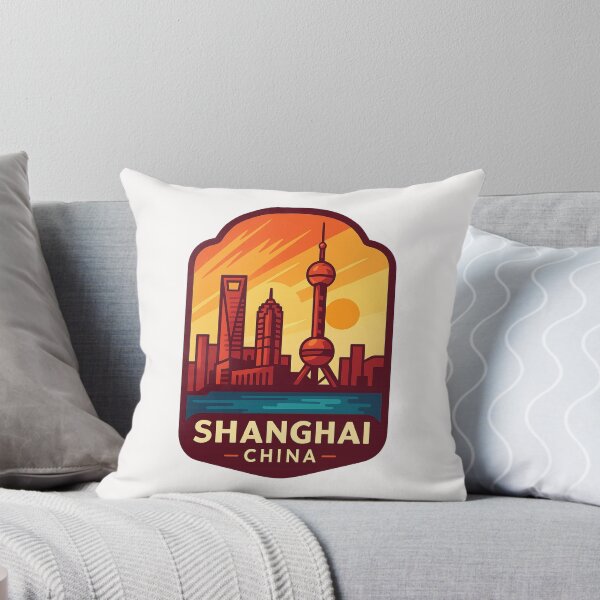 Item preview, Shanghai China Sunset with Skyscrapers designed and sold by Places On Earth.