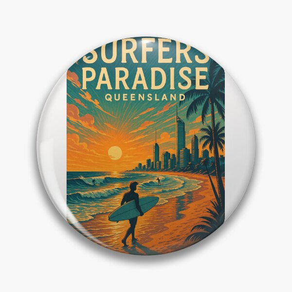 Item preview, Surfers Paradise Queensland Coastal Sunset designed and sold by Places On Earth.
