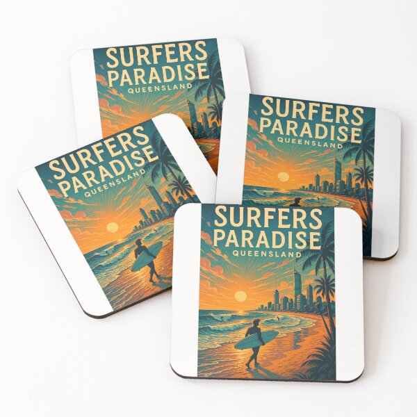 Item preview, Surfers Paradise Queensland Coastal Sunset designed and sold by Places On Earth.