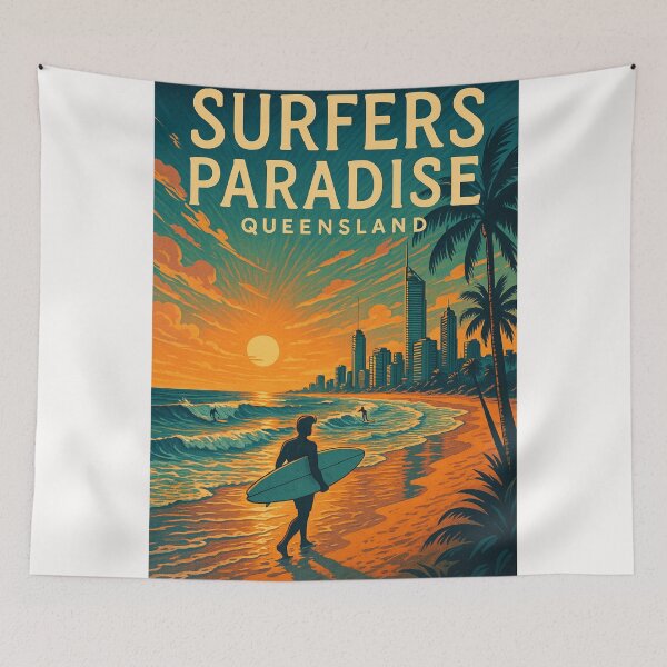 Item preview, Surfers Paradise Queensland Coastal Sunset designed and sold by Places On Earth.