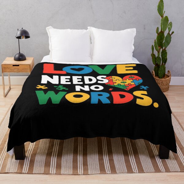 Item preview, Autism Awareness Love Needs No Words designed and sold by TyraYoung.