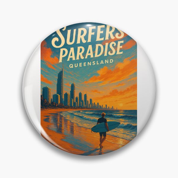 Item preview, Surfers Paradise Queensland Beachfront Evening designed and sold by Places On Earth.