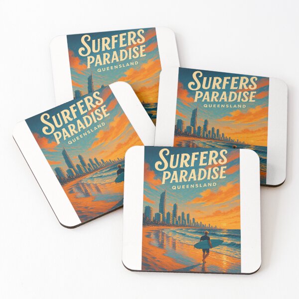 Item preview, Surfers Paradise Queensland Beachfront Evening designed and sold by Places On Earth.