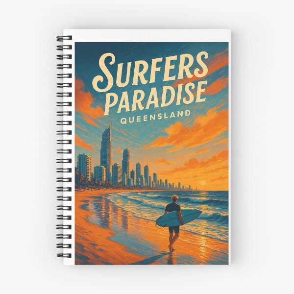 Item preview, Surfers Paradise Queensland Beachfront Evening designed and sold by Places On Earth.