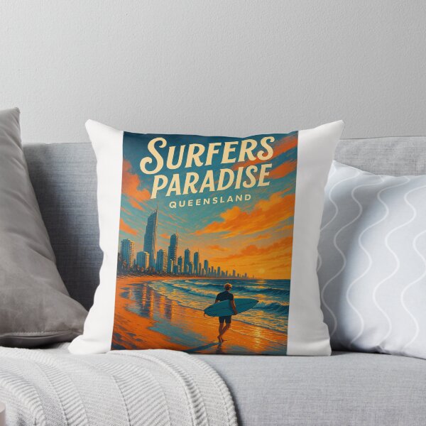 Item preview, Surfers Paradise Queensland Beachfront Evening designed and sold by Places On Earth.