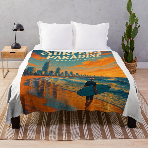Item preview, Surfers Paradise Queensland Beachfront Evening designed and sold by Places On Earth.