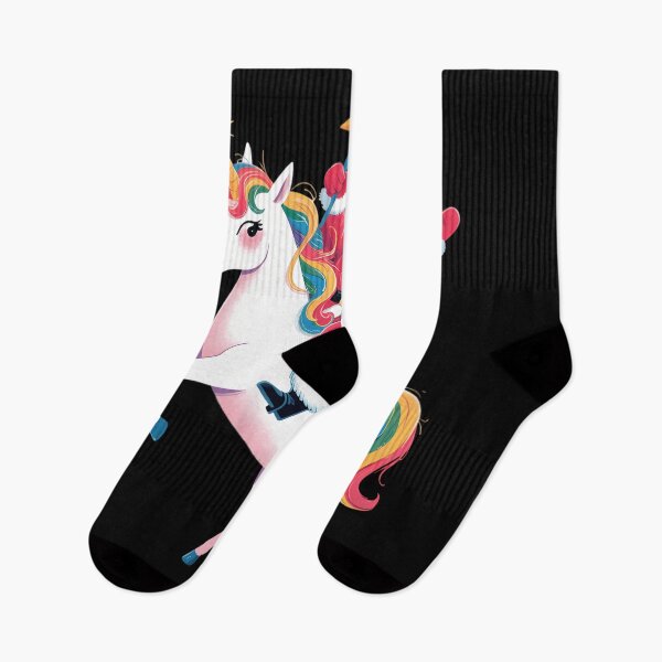Item preview, Christmas Santa Riding Unicorn Xmas Rainbow designed and sold by DeadlockCrew.