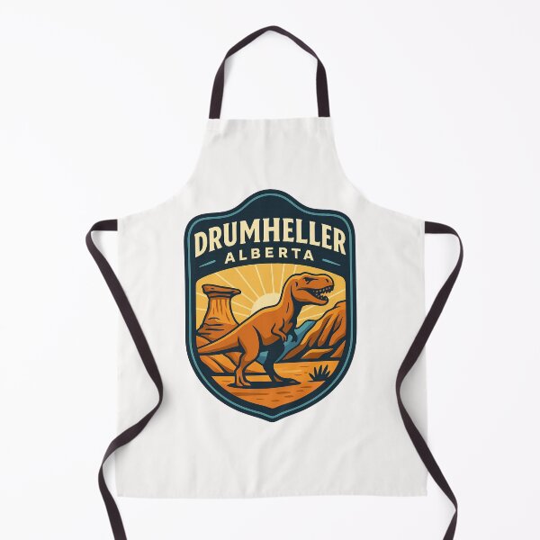 Item preview, Drumheller Alberta with Hoodoos and Tyrannosaurus Rex designed and sold by Places On Earth.